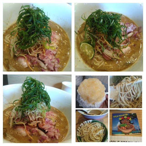 「【限定コラボ】鴨白湯煮干しカキ氷セット＋替玉＋パスポート」@Handicraft Worksの写真