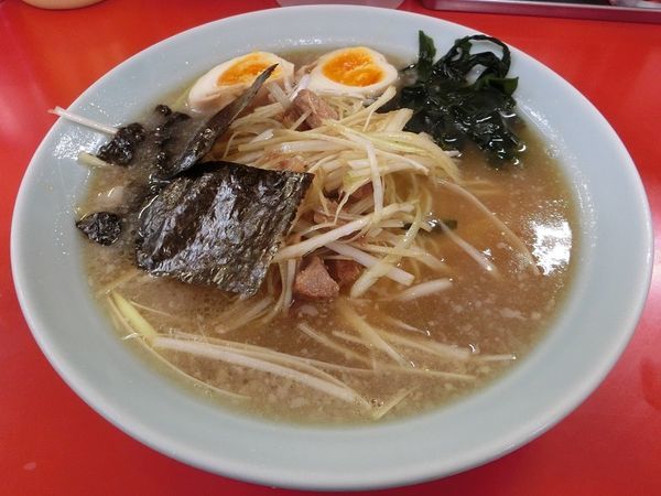 「ネギラーメン(並)+味玉」@ラーメンショップ 寒川西店の写真