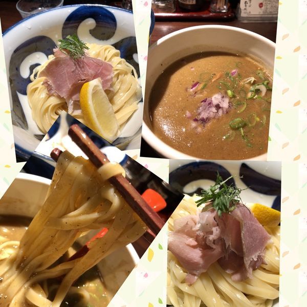 「純濃煮干つけ麺(ｸｰﾎﾟﾝ使用）」@九十九里煮干つけ麺 志奈田の写真