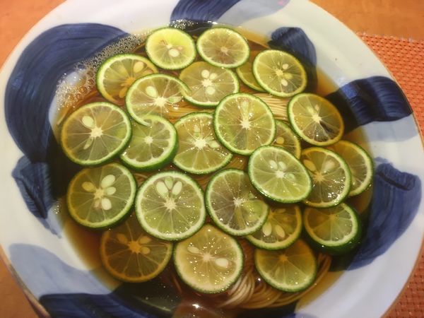 「すだちそば（温）550円」@柴崎亭の写真