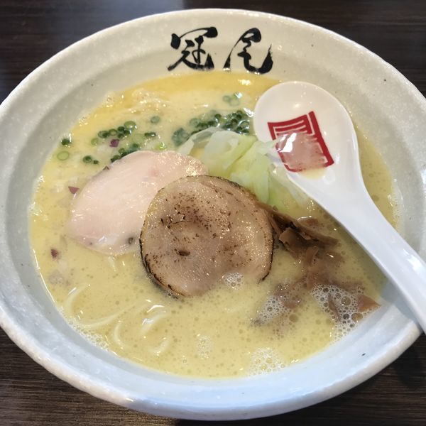 「純白湯（￥800）」@拉麺 冠尾 武蔵小山の写真