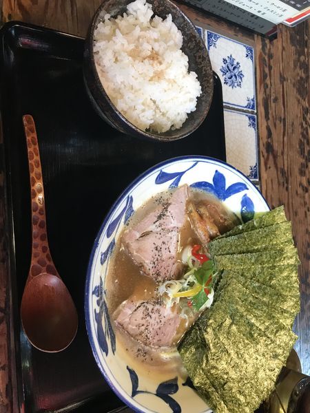 「鶏白湯にぼしラーメン」@堀切とんこつ麺屋 神髄の写真