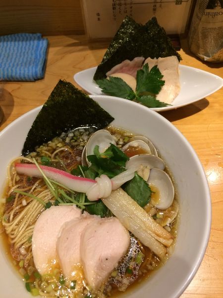 「特製蛤SOBA 1180円」@Ginza Noodles むぎとオリーブの写真