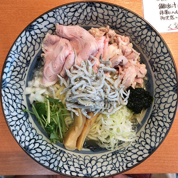 「肉増 しらすと生のりの山葵和えそば」@㐂九八 ～garage～の写真