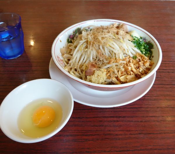 「まぜそば３００gヤサイ少なめ ショウガ」@らーめん いち大の写真