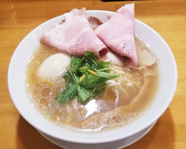 「柚子しお中華そば　特製」@自家製中華そば 麺の虜の写真