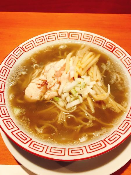 「煮干しラーメン&鶏めしセット1000円」@食堂酒場 Graciaの写真
