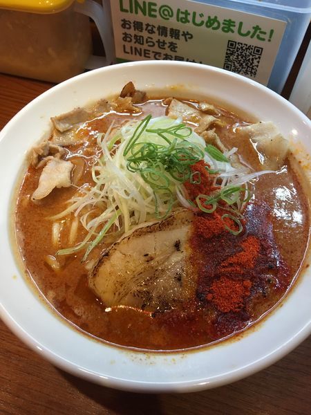 「辛口炙り肉ソバ味噌」@辛口炙り肉ソバ ひるドラ 鶴橋店の写真