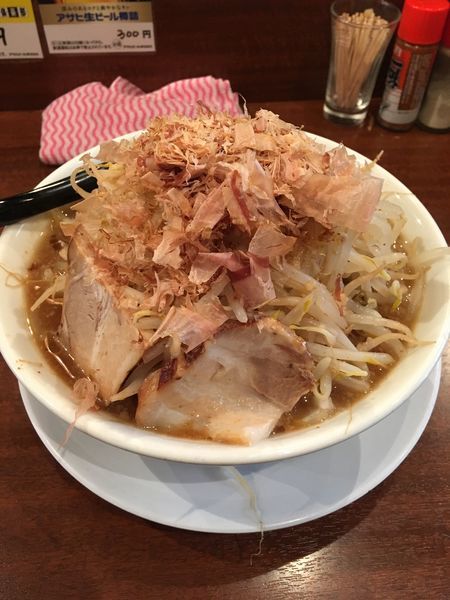 「らーめん野菜増しニンニク抜き」@ラーメン・つけ麺 笑福 西本町店の写真