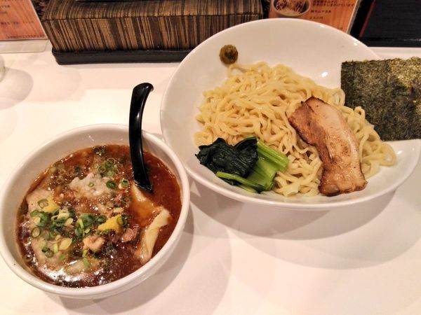 「ワンタン海老つけ麺」@海老・特濃煮干そば まるはの写真