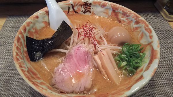「味噌ラーメン(ﾌｫﾛﾜｰ1000人記念ｻｰﾋﾞｽ)￥780」@麺匠 八雲 大和店の写真