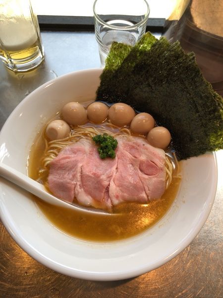 「マジャク蕎麦1000円＋海苔＋鶉」@さんじの写真