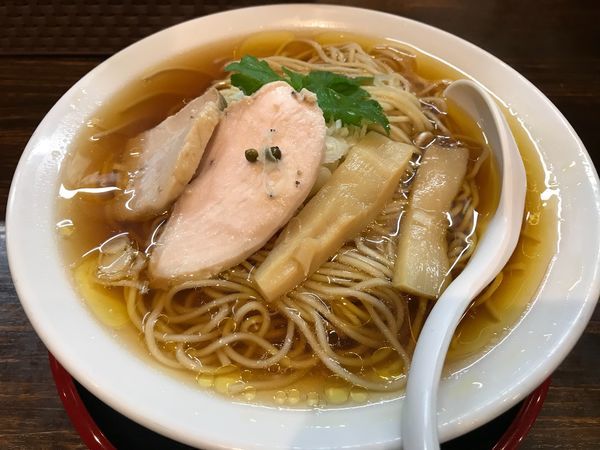 「鶏だし生醤油そば  大盛  700円」@だし廊 -DASHIRO-の写真