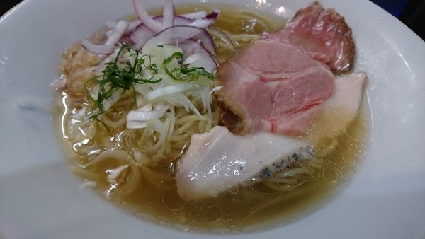 「冷やしそば（限定、塩）＋冷やし和え玉（限定、塩）」@麺処 晴の写真