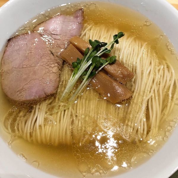 「中華そば塩700円 焼豚丼 350円 チビ生100円」@いしかわやの写真