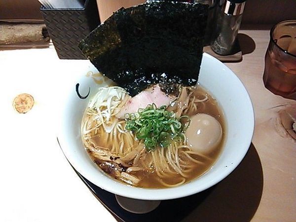 「焼のり味玉そば（醤油）」@SOBAHOUSE 金色不如帰 新宿御苑本店の写真