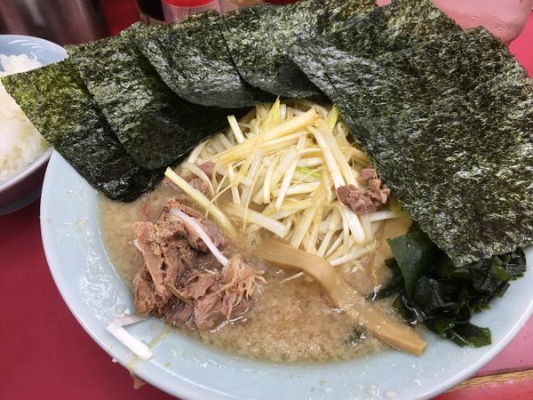 「ネギラーメン ＋ 海苔」@ラーメンショップ 牛久結束店の写真
