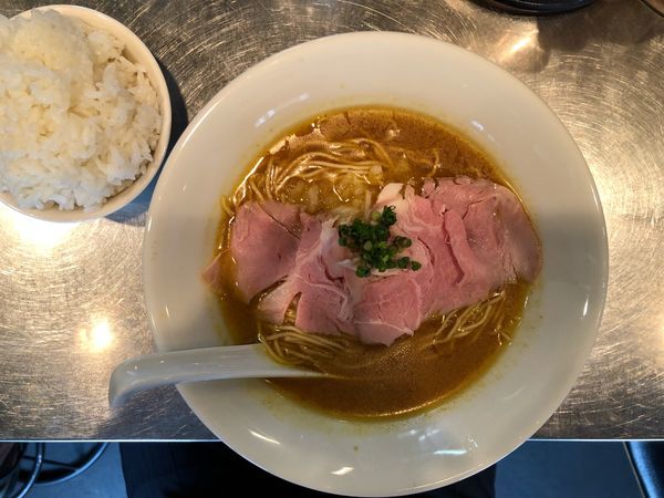 「浅蜊カレー蕎麦＋小ライス」@さんじの写真
