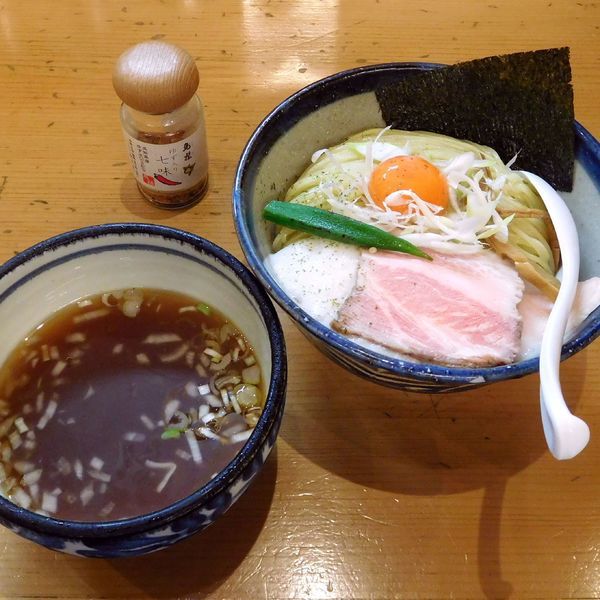 「【夏限定！】冷やしトロロつけ麺（大盛 880円）」@新橋 纏 京王高幡SC店の写真