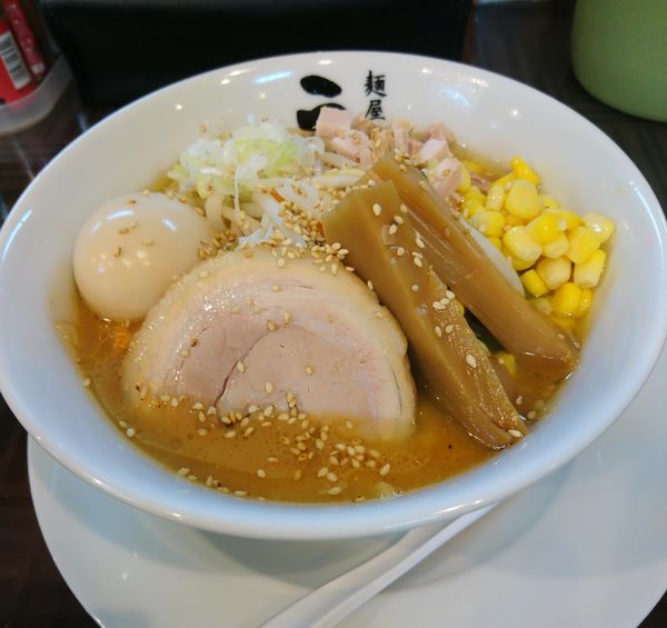 「味噌らーめん 大盛 味玉」@麺屋 うめはら あずま店の写真