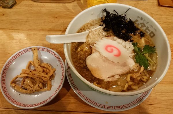 「ワハハ煮干そば 750円 +メンマ」@中華そば ムタヒロの写真