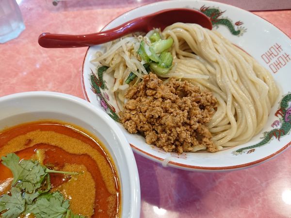 「【限定】濃厚 担々つけ麺850円＋味玉(ﾗｰﾊﾟｽ)」@カッパラーメンセンターの写真