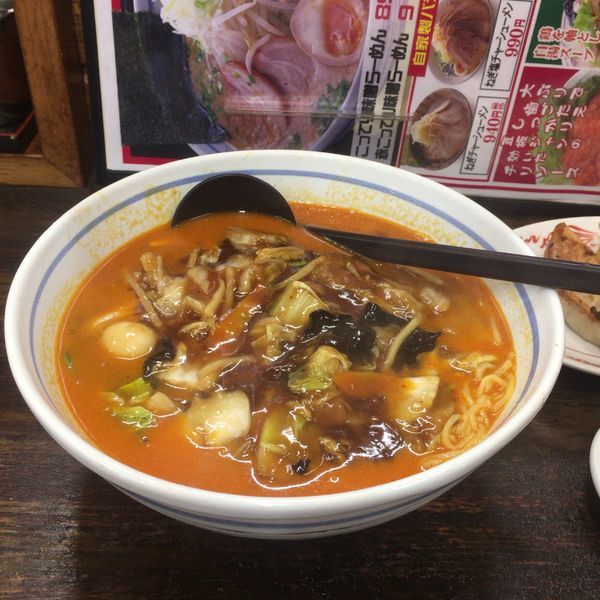 「辛口うま煮麺」@一番ラーメンがんこや 長柄店の写真