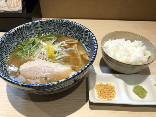 「焼きあご醤油＋お茶漬けセット」@麺匠 いし井の写真