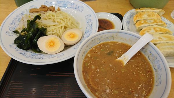 「みそつけ麺と餃子(810円)」@ぎょうざの満洲 川越クレアモール店の写真