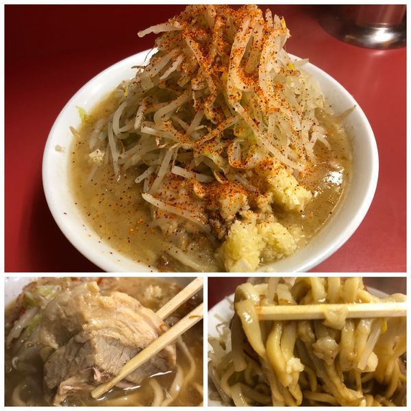 「小ラーメン 豚2枚 700円 ニンニクアブラ」@ラーメン二郎 ひばりヶ丘駅前店の写真