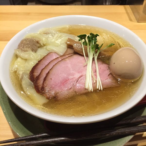 「特製わんたん中華そば  塩」@いしかわやの写真