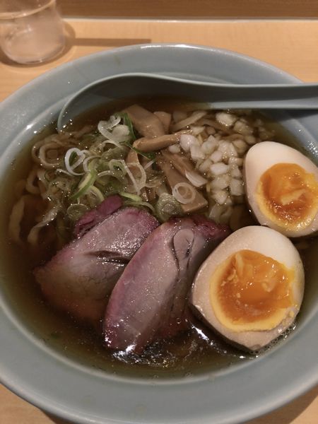 「味玉入り中華そば ¥850」@中華そば 麦萬の写真