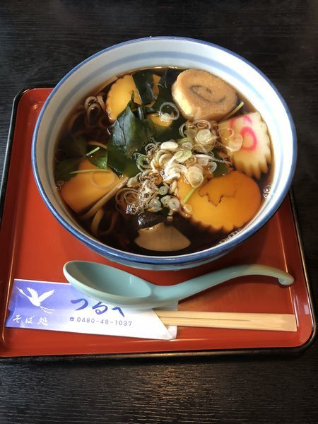 「おかめそば 650円」@自家製石臼挽き そば処 つるやの写真