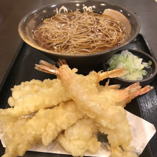 「六海老天そば（￥680）※」@ゆで太郎 君津北子安店の写真