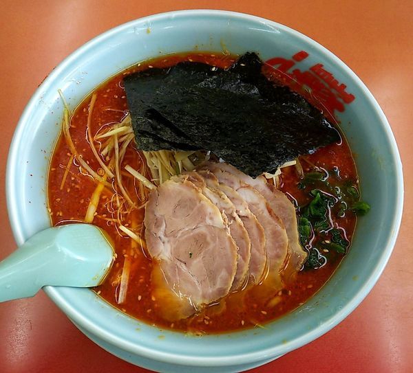 「辛味噌ネギチャー(中盛り・激辛)」@ラーメン山岡家 鷲宮店の写真