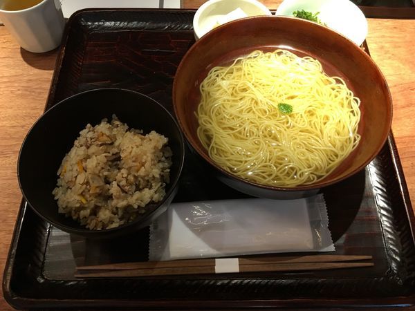 「Aセット：澄まし麺＋鴨だしご飯＋α」@澄まし処 お料理 ふくぼくの写真