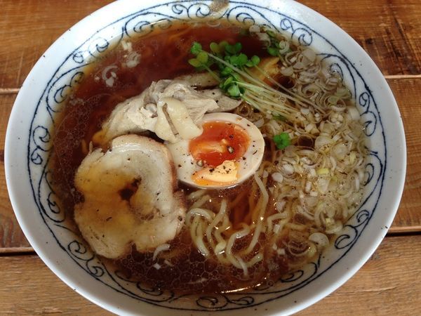 「築地煮干しラーメン」@二階の食堂kanegafuchiの写真