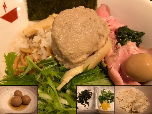 「蟹油そば＋雑炊セット＋燻製うずら」@crab台風。の写真