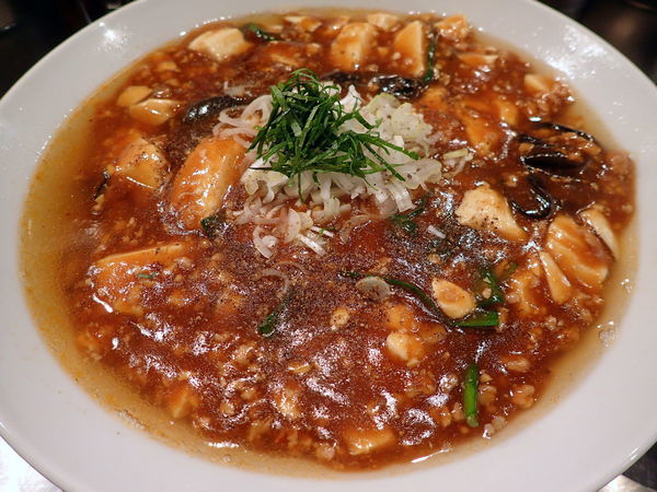 「麻婆麺・辛め」@麺屋 愛心 TOKYO 町屋店の写真