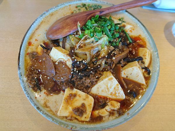 「麻婆坦々麺＋中盛り」@麺や 和の写真