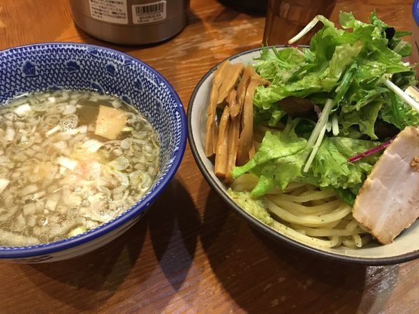 「淡麗塩つけ麺 大盛り」@麺や百日紅の写真