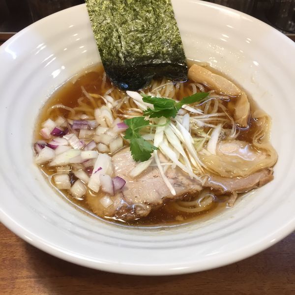 「煮干そば+和え玉」@煮干しそば 梵の写真