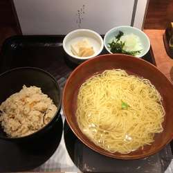 Aセット名物鴨だしご飯セット