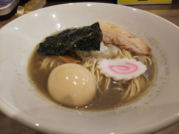 「味玉中華そばビター850円」@煮干乃宴の写真