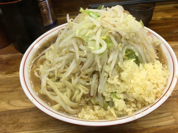 「大豚ラーメン、ニンニク多め」@ラーメン二郎 新小金井街道店の写真