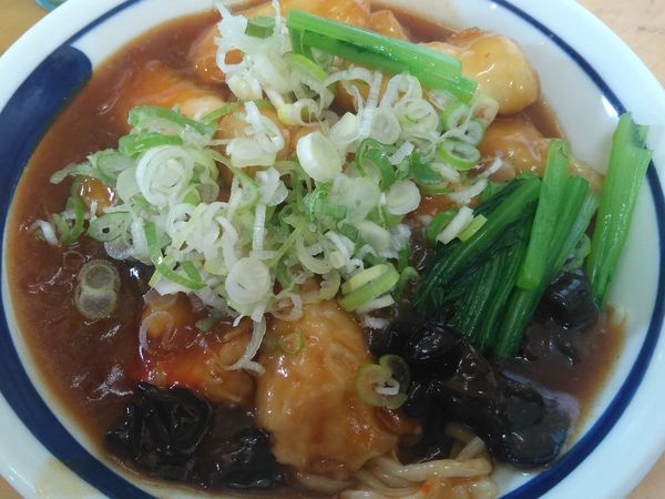 「（限定菊月）俺のワンタンチリソースＷ＋〆ライス」@MENYA 食い味の道有楽の写真