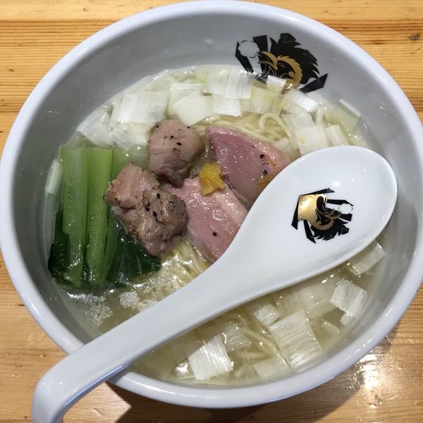 「鴨中華そば（しぉ）」@満鶏軒の写真