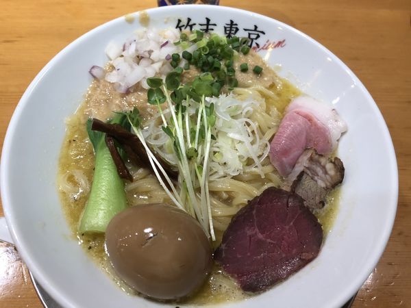 「味玉鶏ホタテそば」@竹末東京プレミアムの写真