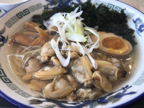 「あさりとあおさの塩ラーメン 800円」@らーめん 波市の写真