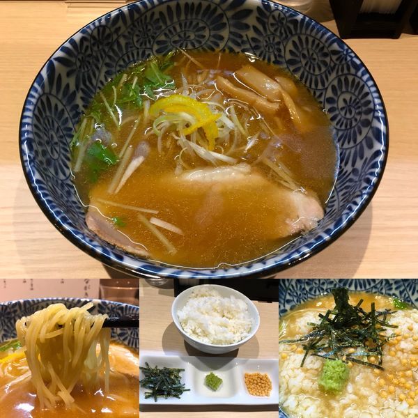 「焼きあご醤油 麺半分茶漬けセット」@麺匠 いし井の写真